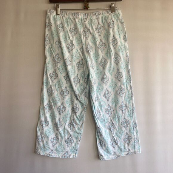 Carole Hochman Cotton Pajama Set Blue Grey Short Sleeve Mix Pattern Size Small - Picture 5 of 16